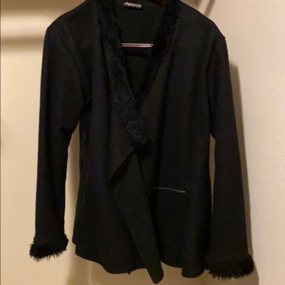 Black Wool Jacket - image 1